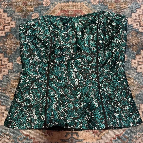 Y2K White House Black Market Butterfly Corset Top Size 00 - Picture 3 of 7